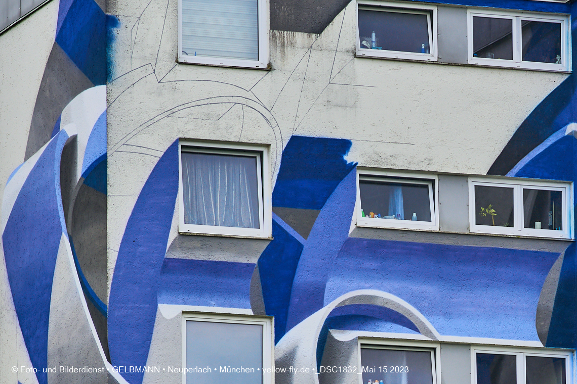 15.05.2023 - Graffitis vom italienischen Künstler Peeta in Neuperlach